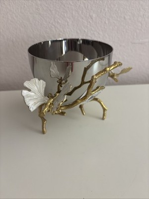 Michael Aram Butterfly Ginkgo Gold Nut Bowl 
