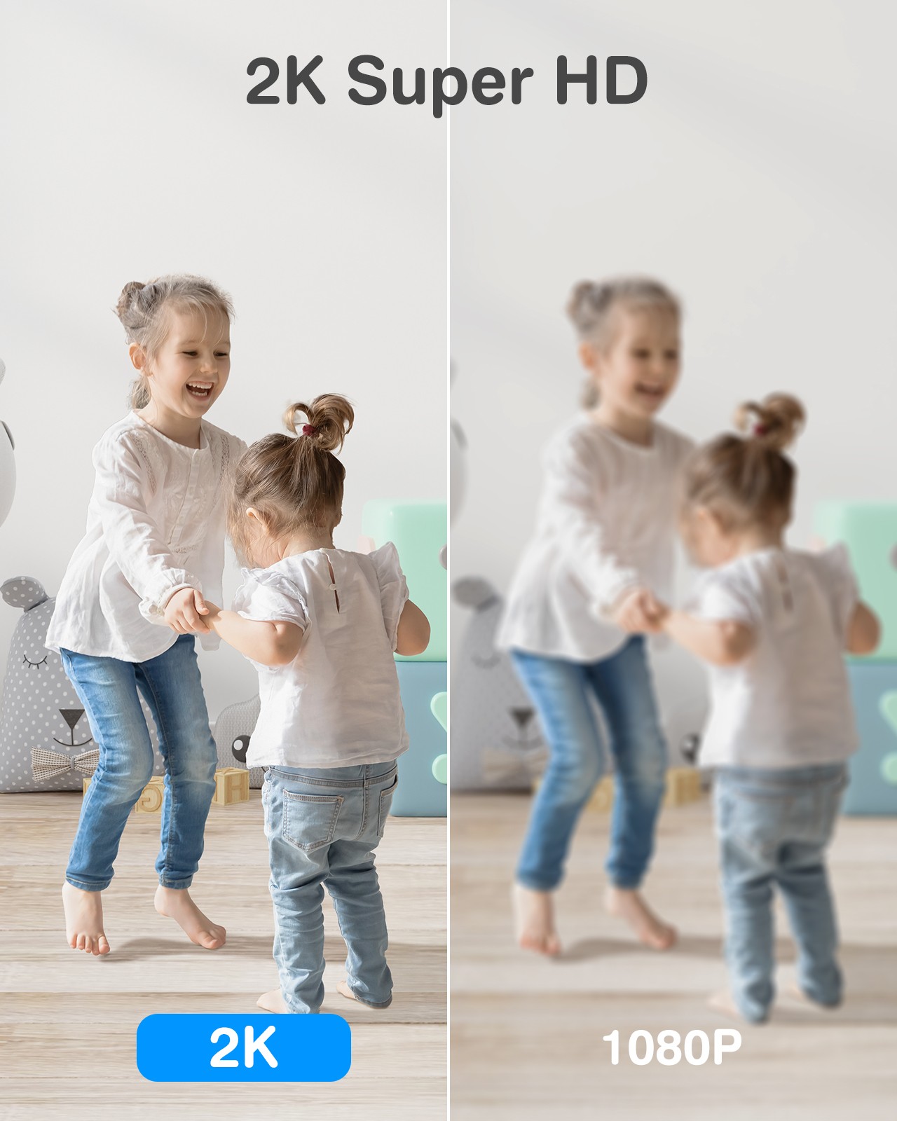 ANNKE HD 3MP Wireless Pan&Tilt Security IP Camera Two Way Audio Human Detection