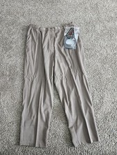 Briggs New York Dress Pants Women's Plus Size 18 Tan Straight Leg Stretch NWT