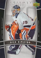 2006 2007 Upper Deck Trilogy Hockey Base Card 62 Rick Dipietro