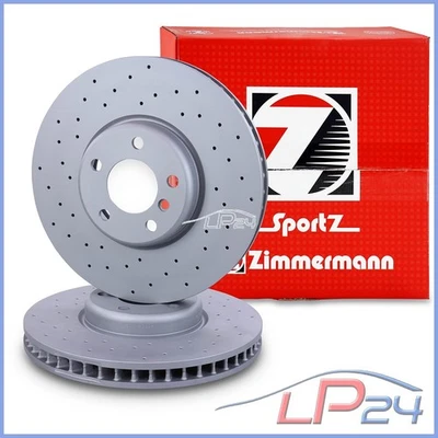 ZIMMERMANN 2x DISQUES DE FREINS SPORT Ø348 AVANT POUR BMW 5-ER F10 F11 6-ER F12 - Photo 1/4