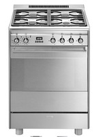 Smeg Cooker Stainless Steel SUK61PX8 60cm Pyrolytic Dual Fuel