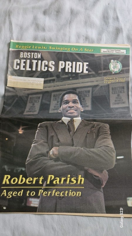 Boston Celtics Pride 1989 Robert PARISH Magazine NBA Basketball Sports