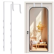Over-The-Door Mirror Hanger, Adjustable Door Mirrors Hanger Set with Protective