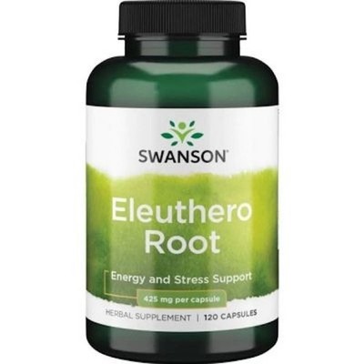 SWANSON, ELEUTHERO ROOT 425mg Energy Anti-Sterss 120 Kapseln SUPER PREIS