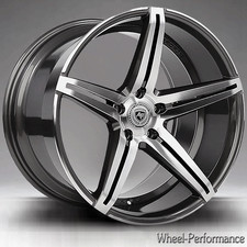 20 Zoll A301 deep concave Alufelgen 8,5x20 5x112 ET45 grau poliert für Seat Audi