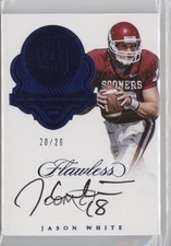 2017 Panini Flawless Collegiate Sapphire 20/20 Jason White #TLS-JWH Auto 3c7