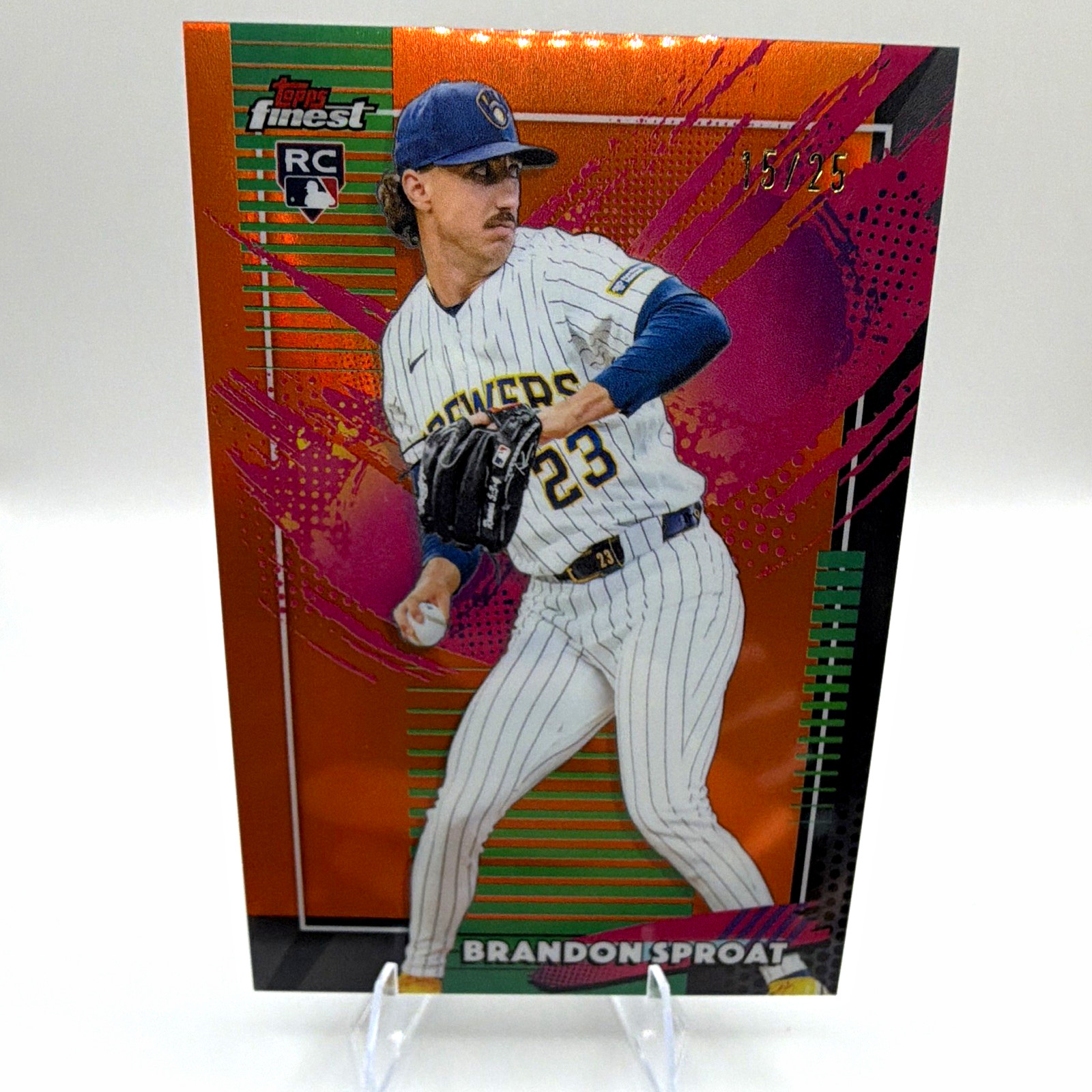 Topps 2026 Finest Brandon Sproat #292 Milwaukee Brewers RC Serial 15/25