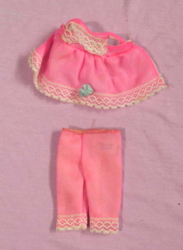 Vintage Barbie and Tutti Doll Family 3616 Pink Pajama's