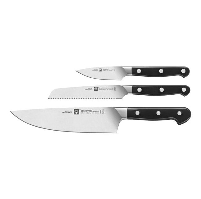 ZWILLING Pro 3-pc, Starter Knife Set - No import fees