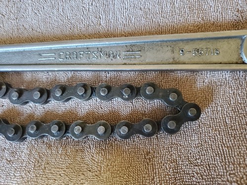 Vintage USA Craftsman 12" Chain Wrench 9-55713. 16"chain with 4" capacity - Picture 3 of 8