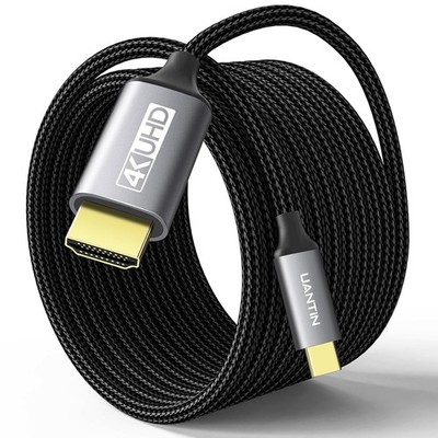 USB 3.1 Type-C to HDMI 10ft 4K Thunderbolt Compatible Cable