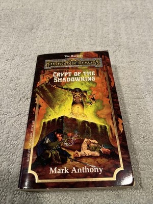 TSR Vtg 90s Crypt Of The Shadowking Paperback Forgotten Realms The Harpers 1st
