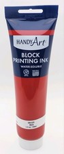 New Handy Art Block Printing Ink 5 oz. Red Water Soluble 308-020