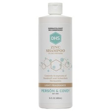 DHS Zinc Dandruff Shampoo for Flaky Dry Scalp, 16oz