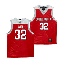 South Dakota Men's Basketball Red Jersey - Ashton Smith