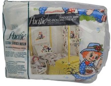 Vintage 70s Pacific Raggedy Ann Friends Twin Fitted Sheet NOS New Deadstock