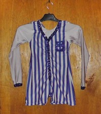 Vintage Girls Dance Cheer Acrobatic Long Sleeve Leotard 8/10