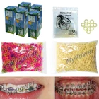Dental Orthodontic Rubber Bands Ortho Elastics Latex Braces ZOO Yellow Colorful