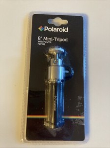 Polaroid Mini Tripod PLT18 With 360° Pan 90° Tilt For Cameras 8” NEW