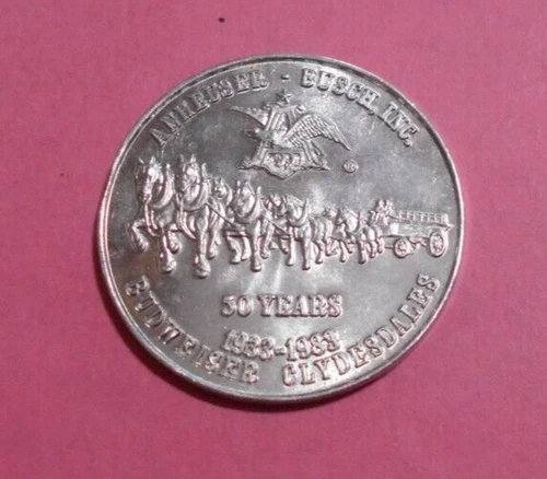 Mardi Gras 1983 collectors token New Orleans LA USA coin Budweiser medallion