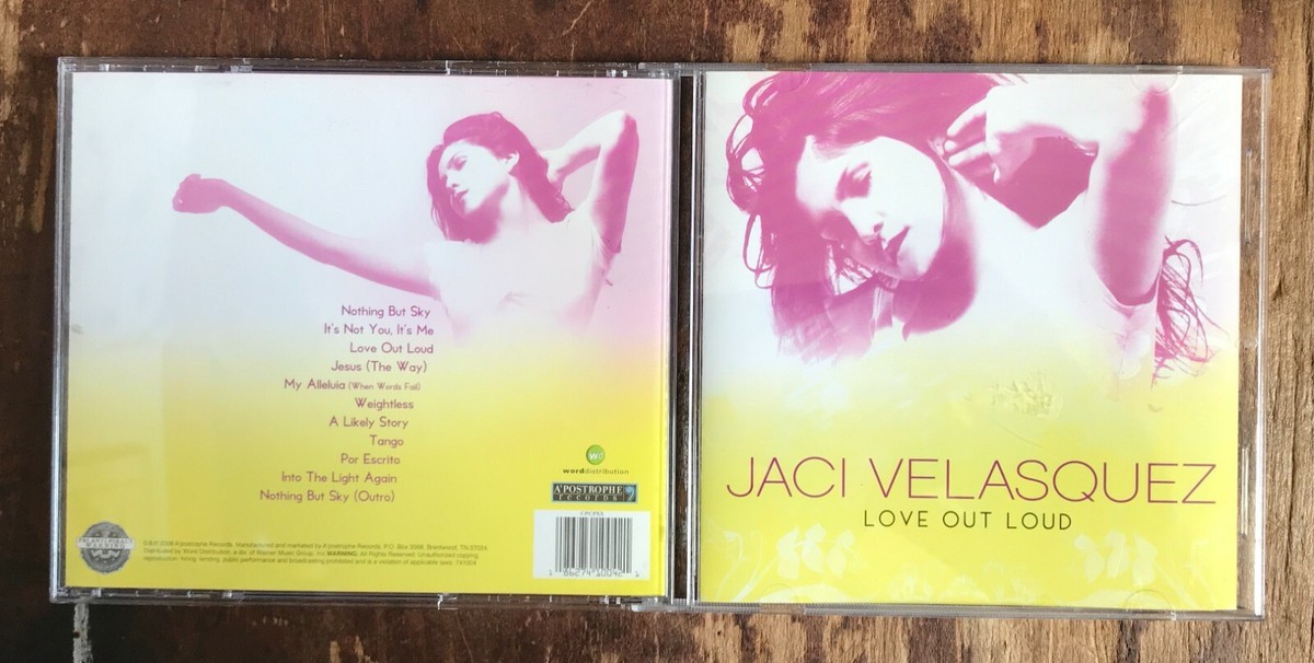 Jaci Velasquez Love Out Loud CCM CD Por Escrito w/Nic Gonzales