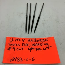 U.M.V. Vallorbe Swiss-needle Files,Warding,#4 Cut, (2433-c-6)
