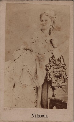 Scandinavian Opera star Christine Nillson CDV Photo 1870s RARE