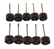 CGW 3/4" x 3/4" x 1/4" Mini Flap Wheel 120 Grit Aluminum Oxide 10 Pack