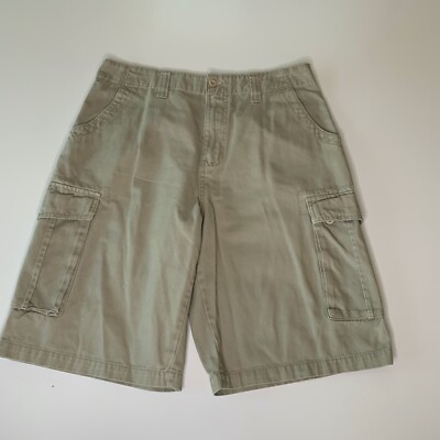 VTG Airwalk Men Khaki Cargo Shorts Size 32 Tan Beige EUC