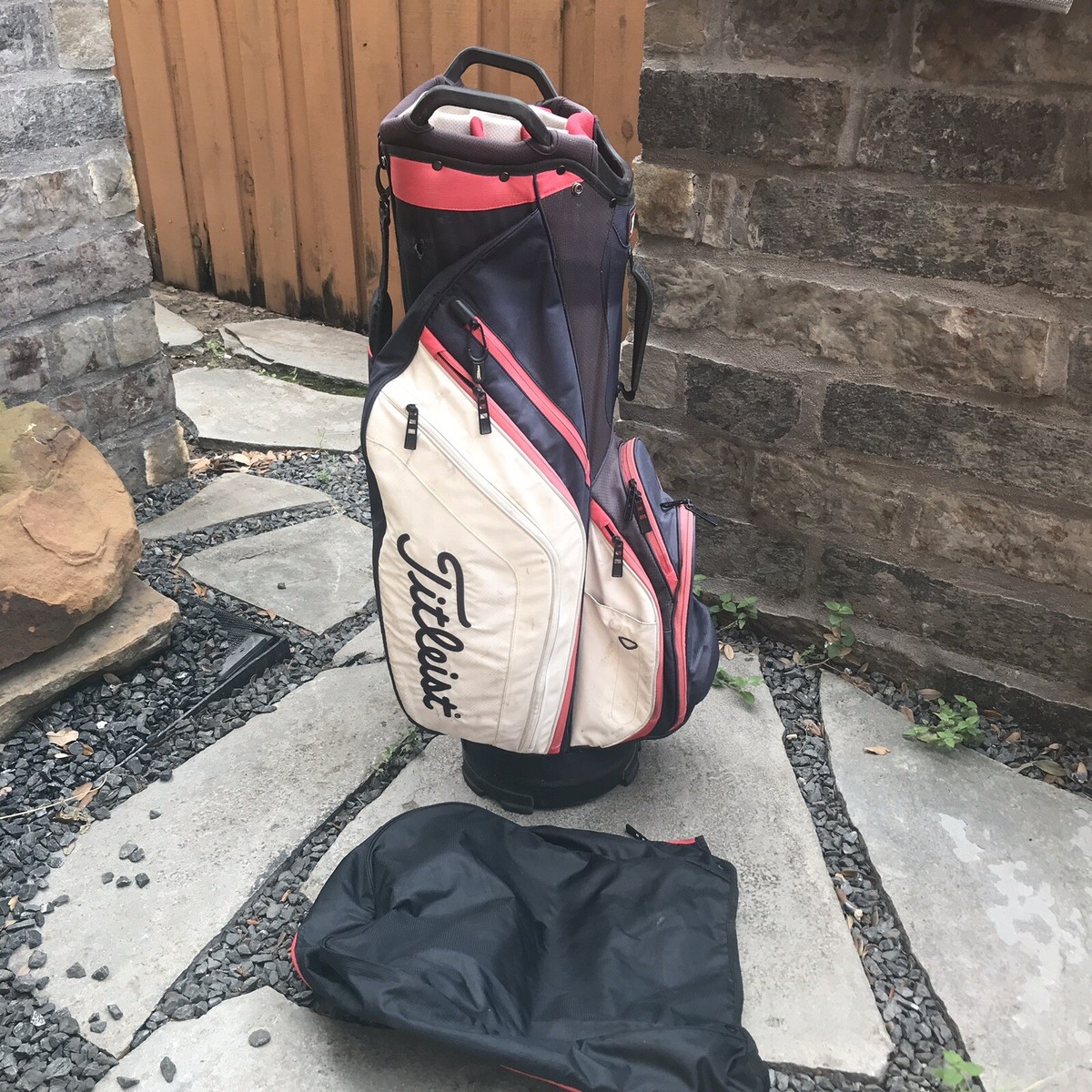 Titleist Golf 14 Way Red White Blue Cart Golf Single Carry