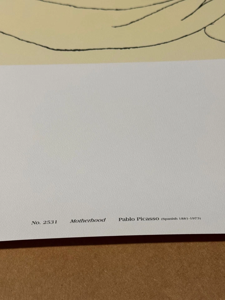Пабло Пикассо, материнство, No Литография 2531 26 дюймов x 40 дюймов - Изображение 2 из 4