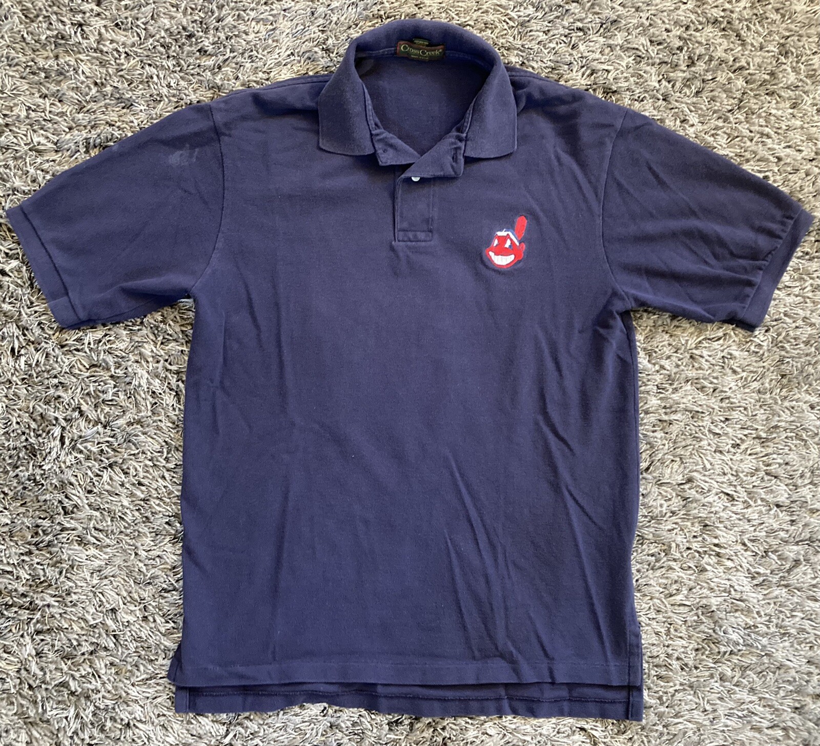 Vtg 1996 Cleveland Indians Chief Wahoo Big Logo BASEBALL T