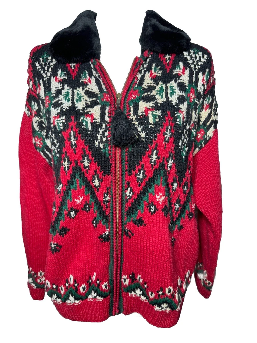 Cardigan Vintage Susan Bristol Noël Angel – Taille L