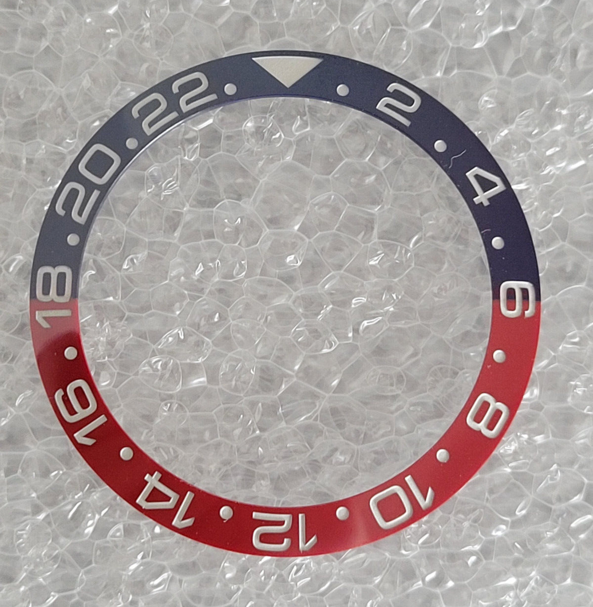 CERAMIC BEZEL INSERT FOR ROLEX GMT MASTER II 116710 126710BLRO