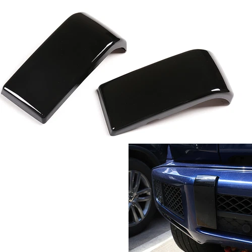 ABS Black Front Bumper Side Strip Cover Sticker For G-Class W464 G500 G63 19-23 - Picture 11 of 16