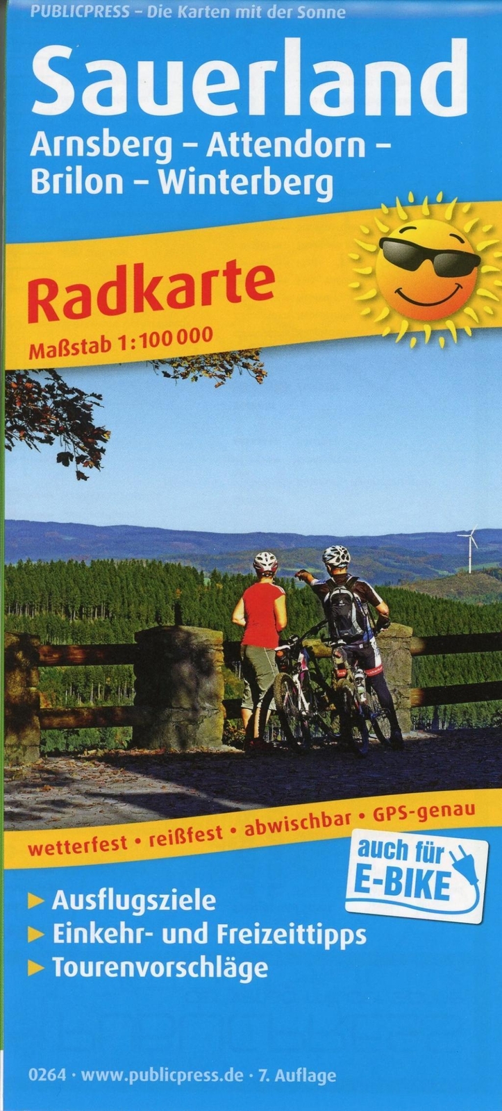 Sauerland, Arnsberg - Attendorn - Brilon - Winterberg 1:100 000 |