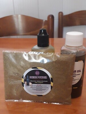 Chiadian Chebe powder 50g & Karkar Oil 100ml for long and healthy hair growth 