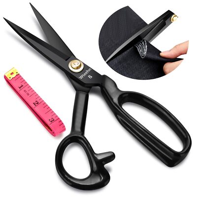 Fabric Scissors Professional, 8'' Heavy Duty Sewing Scissors for Fabric Cuttin...