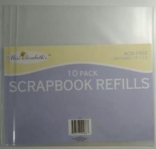 Miss Elizabeth's 10 Pack Scrapbook Refills 12x12 Protector Sheets Acid Free RARE