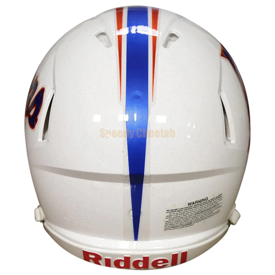 Florida Gators Chrome Decal White Speed Full Size Authentic Football Helmet - Image 4 of 4