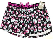 Under Armour Play Up Printed Girls Shorts NWT Youth XS,XL Multicolor Quick Dry