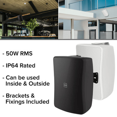 Inter-M 50W WallMount Music Speaker for Bar/Restaurant - Indoor & Outdoor Design