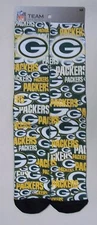 Green Bay Packers Men's Socks Youth Size 1 to 5 Montage