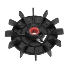 Round Shaft Replacement Black Plastic 12 Impeller Motor Fan Vane
