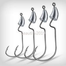 20/50PCS Texas Rig Swimbait Hook Bullet Jig Heads Crank Hooks Soft Worm Fishhook