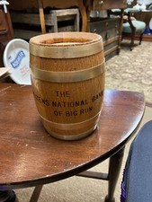 Barrel Bank Citizens National Bank Big Run Pennsylvania Wooden