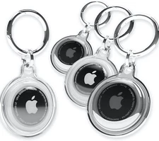 4 Pack Airtag Keychain Waterproof, Air Tag Holder for Apple Airtag GPS Tracker