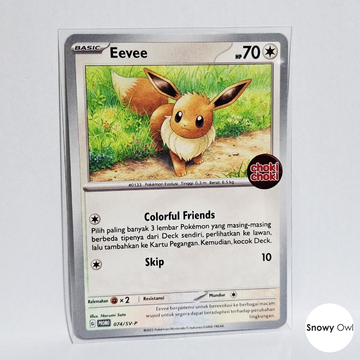 Eevee 074/SV-P Choki Choki Stamp Promo Pokemon TCG Card Indonesia