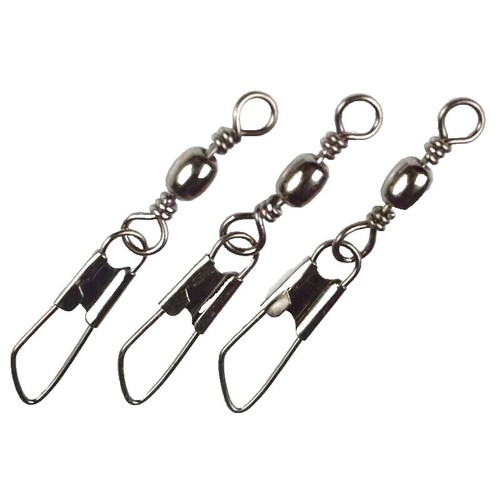 Mustad Cuscinetto a sfera girevole 2 anelli saldati W/Snap Terminal